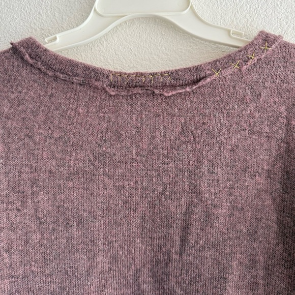 Sundance Purple Wool Blend Bell Sleeve Sweater Size Large Womens Boho Lagenlook - Picture 5 of 8